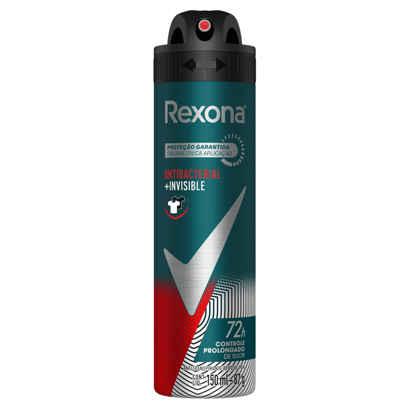 Antitranspirante-Aerossol-Antibacterial-e-Invisible-Rexona-Men-150ml