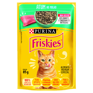 Alimento para Gatos Atum ao Molho Purina Friskies Sachê 85g