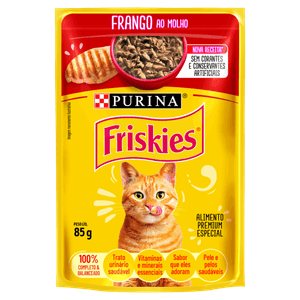 Alimento para Gatos Frango ao Molho Purina Friskies Sachê 85g