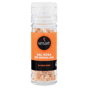 Sal Rosa do Himalaia Grosso com Moedor Smart Vidro 100g