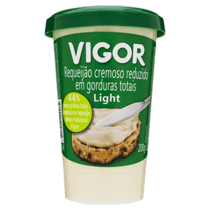 Requeijão Cremoso Light Vigor Copo 200g