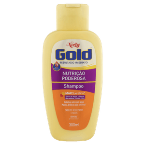 Shampoo Niely Gold Nutrição Poderosa Frasco 300ml