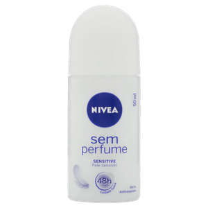 Antitranspirante Roll-On Sensitive sem Perfume Nivea 50ml