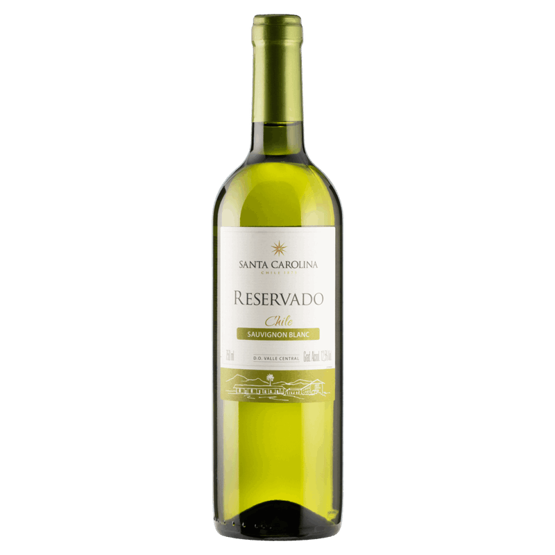 Vinho-Chileno-Branco-Seco-Reservado-Santa-Carolina-Sauvignon-Blanc-Valle-Central-Garrafa-750ml