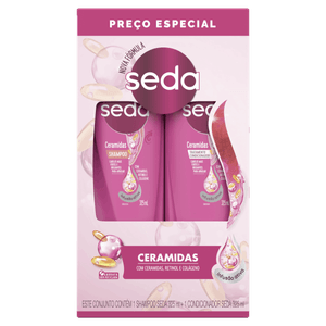 Kit Shampoo + Condicionador Seda Ceramidas 325ml Cada