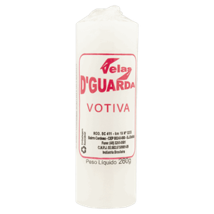 Vela Votiva Branca Velas D´Guarda 260g