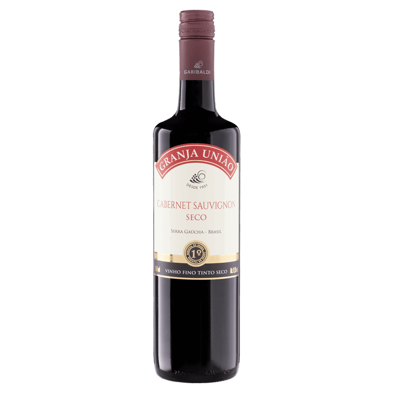 Vinho-Brasileiro-Tinto-Seco-Granja-Uniao-Cabernet-Sauvignon-Serra-Gaucha-Garrafa-750ml