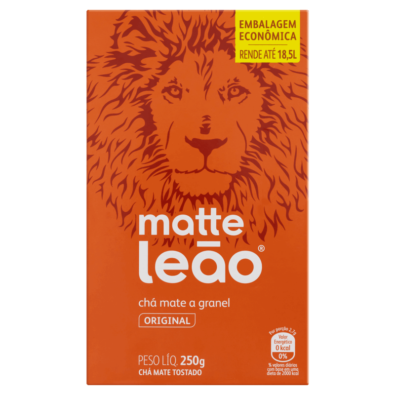 Cha-Mate-Original-Matte-Leao-Caixa-250g-Embalagem-Economica