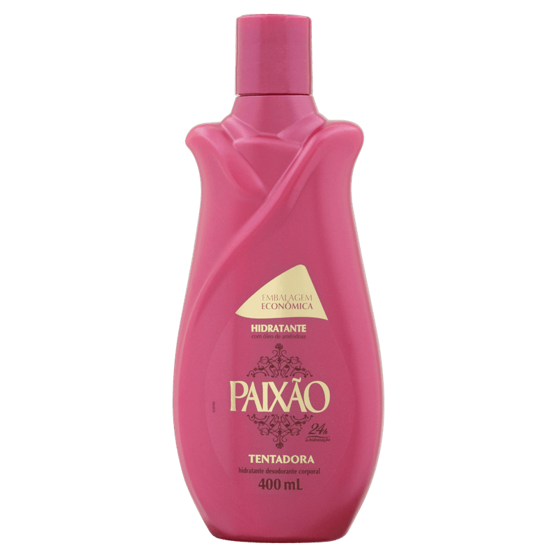 Hidratante Desodorante Corporal Tentadora Paixão Frasco 400ml Embalagem Econômica