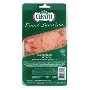 Salame Pepperoni Fatiado Ceratti Food Service 1kg