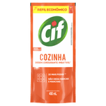 Limpador-Removedor-de-Gorduras-Cozinha-Cif-Sache-450ml-Refil-Economico