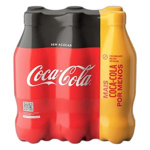 Refrigerante sem Açúcar Coca-Cola Leve Mais Pague Menos Garrafa 600ml