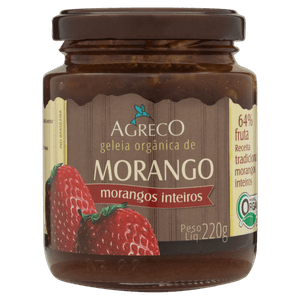 Geleia Orgânica Morango Agreco Vidro 220g