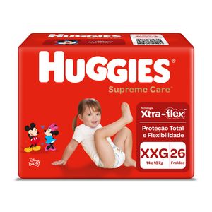 Fralda Descartável Infantil Huggies Supreme Care XXG Pacote 26 Unidades