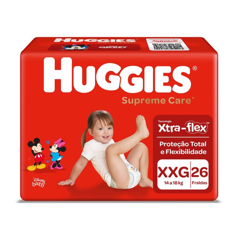 Fralda-Descartavel-Infantil-Huggies-Supreme-Care-XXG-Pacote-26-Unidades