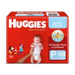 Fralda-Descartavel-Infantil-Huggies-Supreme-Care-Recem-Nascido-P-Pacote-48-Unidades