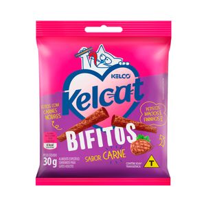 Bastoncitos para Gatos Carne Kelcat Sachê 30g