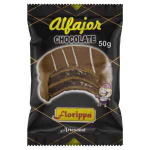 Alfajor Chocolate Artesanal Florippa Pacote 50g