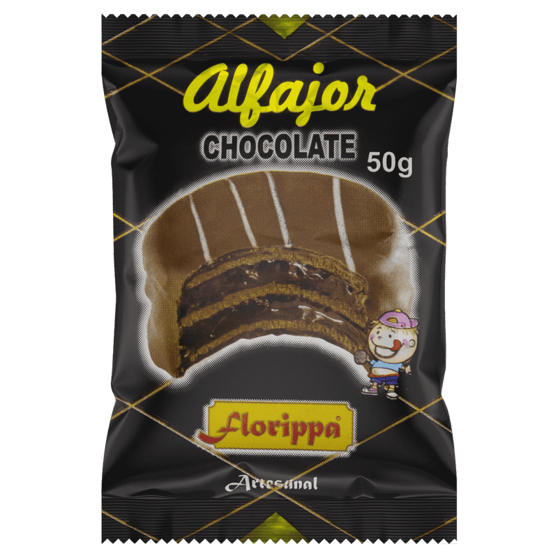 Alfajor-Chocolate-Artesanal-Florippa-Pacote-50g