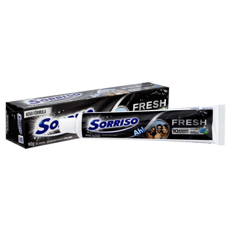 Gel-Dental-Xtra-Mint-Sorriso-Fresh-Caixa-90g