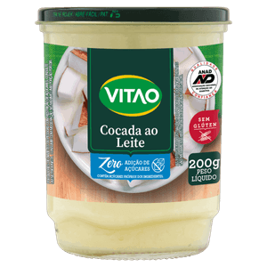 Cocada ao Leite Vitao Vidro 200g