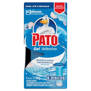 Detergente Sanitário Gel Adesivo Marine Pato 38g Refil