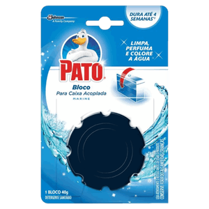 Detergente Sanitário Bloco para Caixa Acoplada Marine Pato 40g