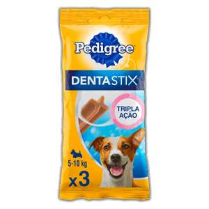 Petisco para Cães Adultos Raças Pequenas Pedigree Dentastix Pacote 45g 3 Unidades