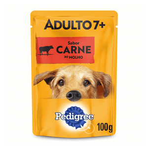 Alimento para Cães Adultos 7+ Carne ao Molho Pedigree Sachê 100g