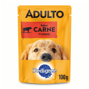 Alimento para Cães Adultos Carne ao Molho Pedigree Sachê 100g