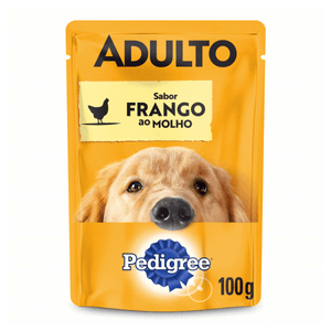 Alimento para Cães Adultos Frango ao Molho Pedigree Sachê 100g