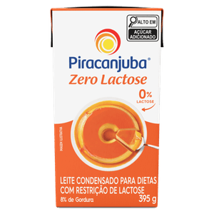 Leite Condensado Zero Lactose Piracanjuba Caixa 395g