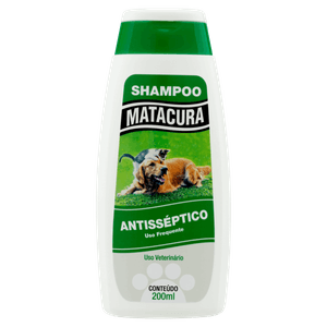 Shampoo Uso Veterinário Antisséptico Matacura Frasco 200ml