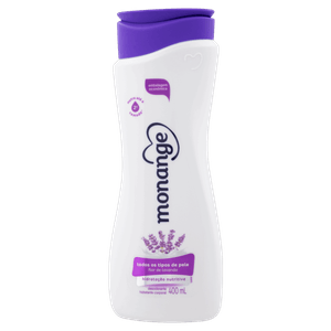 Desodorante Hidratante Corporal Flor de Lavanda Monange Hidratação Nutritiva Frasco 400ml Embalagem Econômica