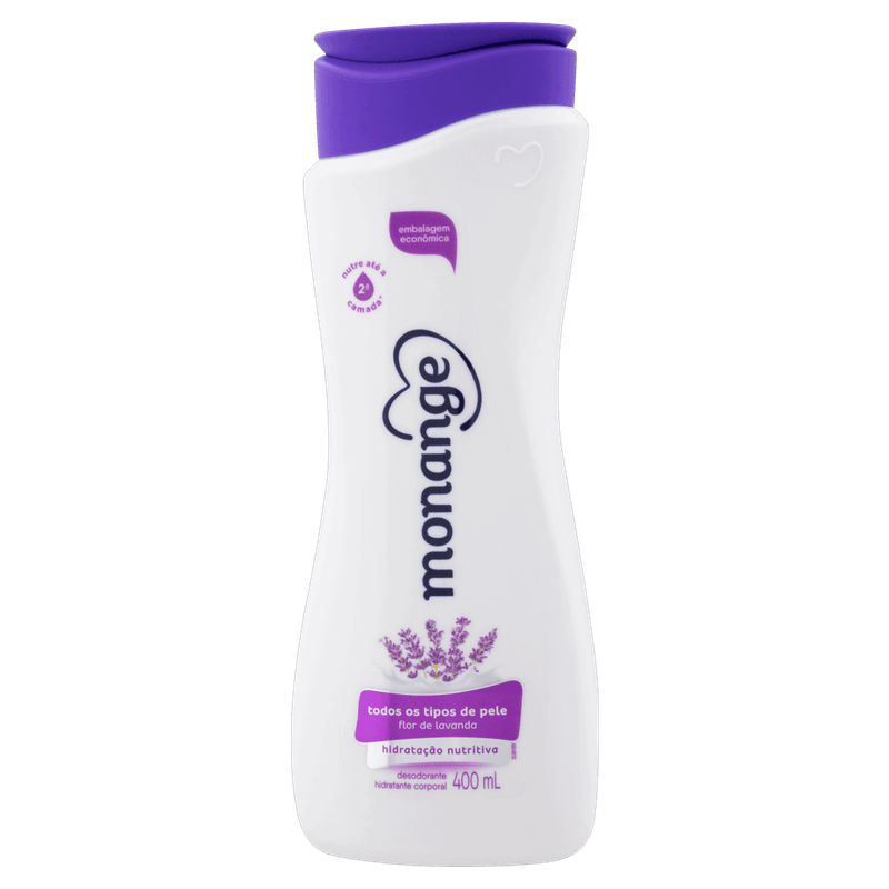 Desodorante-Hidratante-Corporal-Flor-de-Lavanda-Monange-Hidratacao-Nutritiva-Frasco-400ml-Embalagem-Economica