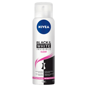 Antitranspirante Aerossol Nivea Invisible for Black & White Clear 150ml