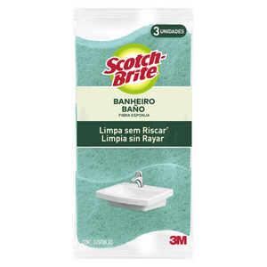 Esponja Não Risca Banheiro Scotch-Brite 3 Unidades