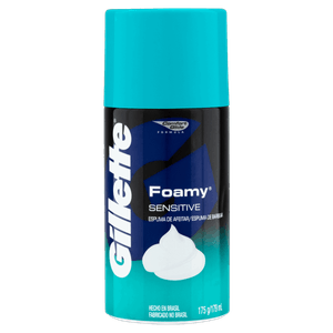 Espuma de Barbear Sensitive Gillette Foamy Frasco 175g