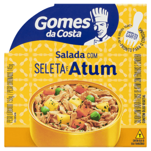 Salada com Atum, Batata, Ervilha e Cenoura Gomes da Costa Lata 150g