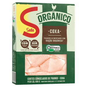 Coxa de Frango Congelada Orgânica Sadia 600g