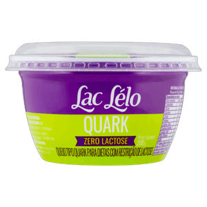 Queijo Quark Zero Lactose Lac Lélo Pote 200g