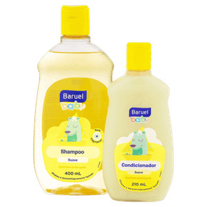 Kit Shampoo 400ml + Condicionador 210ml Suave Baruel Baby