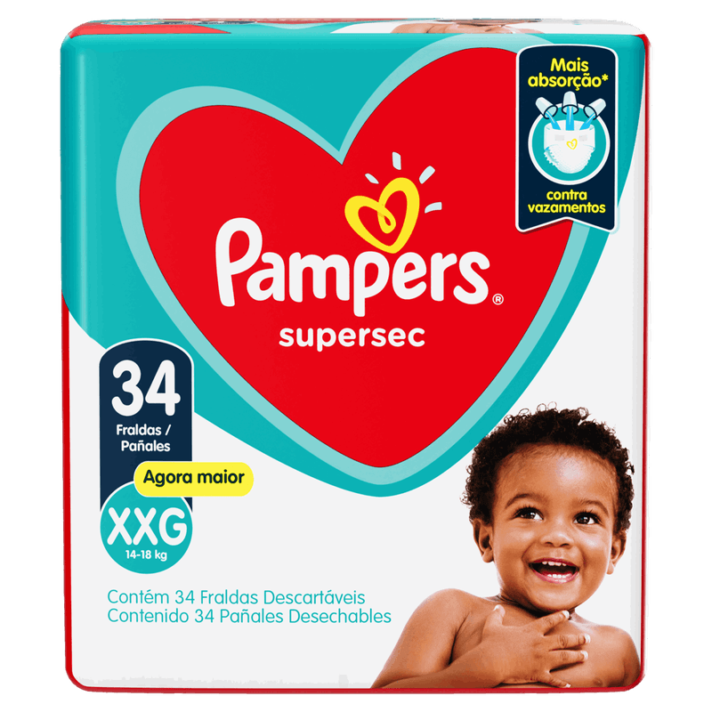 Fralda-Descartavel-Infantil-Pampers-Supersec-XXG-Pacote-34-Unidades