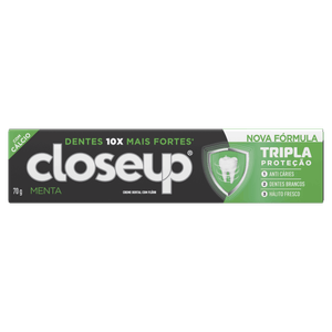 Creme Dental Menta Closeup Triple Caixa 70g