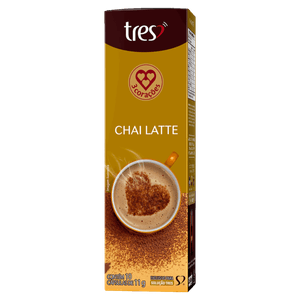 Chá em Cápsula Chai Latte Tres Caixa 110g 10 Unidades