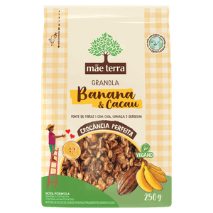 Granola Banana e Cacau Mãe Terra Pacote 250g