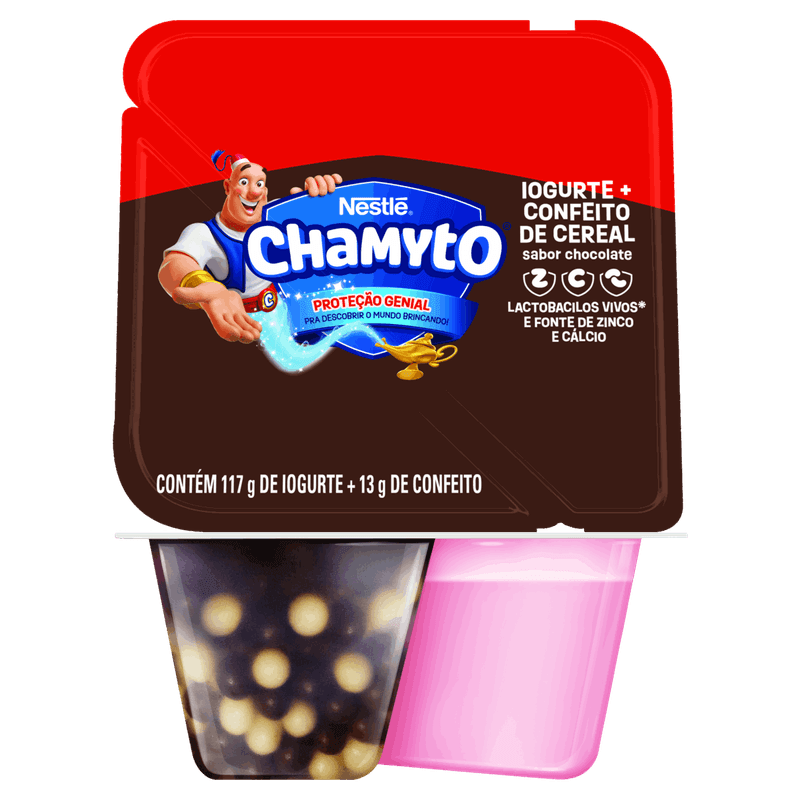 Iogurte-Parcialmente-Desnatado-Morango-com-Cereais-de-Chocolate-Chamyto-Pote-130g