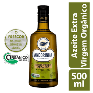 Azeite de Oliva Extra Virgem Orgânico Português Andorinha Especiais Vidro 500ml