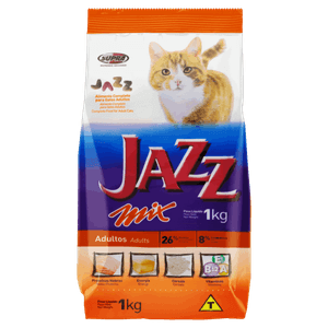 Alimento para Gatos Adultos Jazz Mix Pacote 1kg