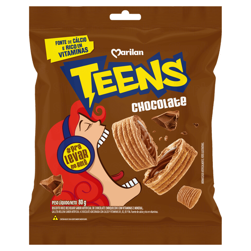 Biscoito-Recheio-Chocolate-Marilan-Teens-Pacote-80g